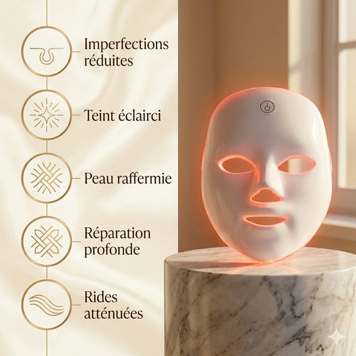 Masque LED Elyor — 7 Longueurs d'Onde | Gel Conducteur Offert